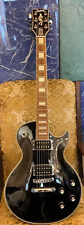 Burny by Fernandes RLC-55 Les Paul Custom Electric Guitar Black picture