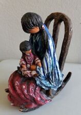 RARE DeGrazia QUIET MOMENT Navajo Mother & Child Figurine #CC9909 - 1999 Goebel  picture