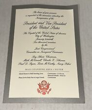 2017 US President Donald Trump Inauguration Ceremony Ticket Stub Silver Edition picture