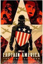 Captain America the First Avenger Movie Alternate Poster #3, Marvel Print picture