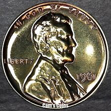 1961 Proof Lincoln Memorial Cent BU Red Brilliant Uncirculated Penny picture