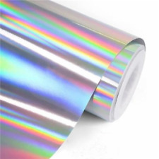 6.0mil Rainbow Holographic Neo Chrome Vinyl Film Long Lasting For Stickers Decal picture