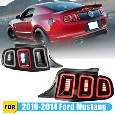 Tail Lights For 2010-2014 Ford Mustang Sequential Signal Brake Taillights picture