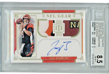 2020 National Treasures Joe Burrow Rookie NFL Gear Patch Auto 19/25 RPA BGS 8.5 picture