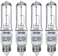 GMY JDE11 120V 75W T4 Mini Candelabra Bulb 1050lm 4 Count (Pack of 1), Warm  picture