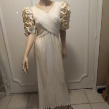 Richilene NY SFA creme white formal social evening wedding gown vtg 8 picture