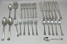 30 PIECE SET ~VINTAGE 1835 R WALLACE SILVERPLATED BUCKINGHAM FLATWARE~PAT. 1917 picture