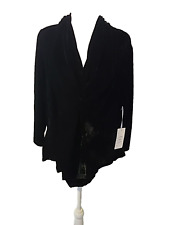 Unique Vintage Black Velvet 4x/22-24 Women's Long Sleeve Body Suit picture