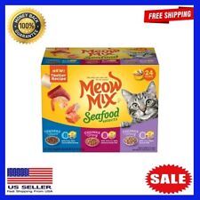 Meow Mix Seafood Selections Variety Pack Wet Cat Food, 24 Cups picture