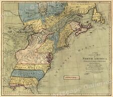 North America 1771 Colonial Map - 13 Colonies - 20x24 picture