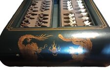 Antique 19th Century Chinese Games Box Dragon & Phoenix Hand Painted picture