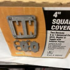 BOX OF 10 = Hubbell 6 in 1 Universal Exposed Work Cover = RACO  809U  = Lot 10 picture