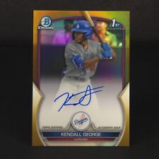 2023 Bowman Chrome MLB Draft KENDALL GEORGE 1st True Gold AUTO Refractor 26/50 picture