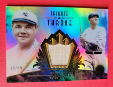 Babe Ruth GAME USED BAT CARD #d72/99 2013 TOPPS TRIBUTE TO THE THRONE NY YANKEES picture