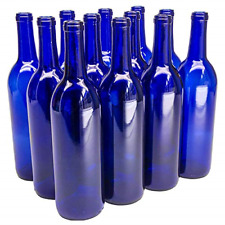 Cobalt Blue Wine Bottles -12 a Box, 750 mL Bordeaux picture