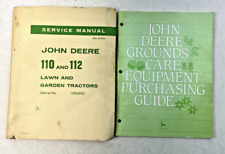 1967 John Deere 110 & 112 Service Manual and 1973 Grounds Care Equipment Guide picture