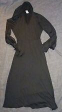 Spirit Halloween Black Hooded Dress Costume Adult Size L/XL V Neck Hooded Missin picture