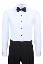 Berlioni Italy Men's Tuxedo Dress Shirt Wingtip Collar with Bow-Tie picture