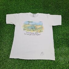 Vintage 1987 Funny Safari Scared George Bear Shirt L-Short 22x26 The-Far-Side picture