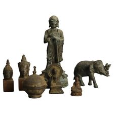 Seven Chinese Cast Bronze Ancient Articles 19thC picture