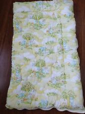 Vintage 1978 Dundee Yellow Baby Sleeping Bag Quilt Country Sunshine Zipper  picture