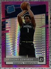 2020-21 Panini Donruss Optic Anthony Edwards Rated Rookie HYPER Pink Prizm SP 🔥 picture