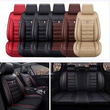 Deluxe Leather Car 5 Seat Cover Full Set Front Rear Fit Chevrolet Equinox 2005+ picture