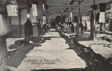 Interior of Barracks, Camp Lee, Virginia, World War II Era Postcard, Unused  picture