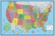 United States Map Poster Classic Premier USA US Wall Poster Decor  picture