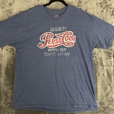 Vintage Tokyo Japan Pepsi-Cola navy blue soda pop T-shirt Vintage Men’s XXL picture