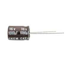 Illinois 1000uf 16v CKEM Radial Electrolytic Capacitors 10mmx15mm (Pack of 10) picture