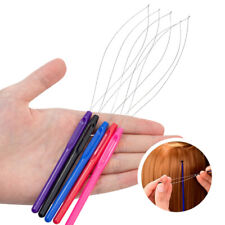 5pcs Micro Link Ring Beads Hair Extension Loop Threader Hook Pulling Needle Tool picture