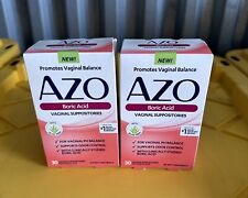 Azo Promotes Vaginal PH Balance supports odor control Suppositories 30 X2 Boxes picture
