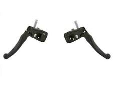 NEW ABSOLUTE GENUINE MX ALLOY BRAKE LEVER SET IN BLACK USED ON BMX BRAKES. picture