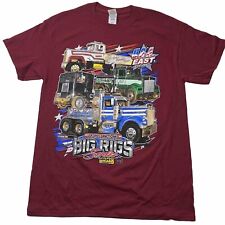 Vintage Big Rig T Shirt USA East Sled Pulling AOP Double Sided Medium M RARE picture