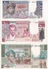 Mauritania SET 3 UNC 100 200 1000 Ouguiya 1975 1977 P 3A 3B 3C TDLR Issued 2024 picture