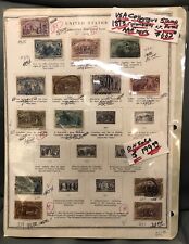 USA 1893 Stamp Collection -- Rare Lot Old COLUMBIAN EXPOSITION Stamps -- $662 CV picture