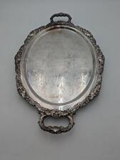 Vintage Serving Tray Epca Bristol Silver By Poole 73 16 4.36lbs. picture
