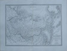 Original 1841 Lapie Map SIBERIA Asiatic Russia Polar Regions Alaska Aleutians picture
