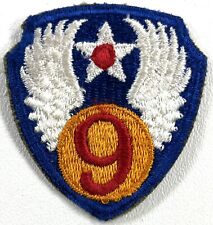 Air Force 9th Patch Army Us Wwii Ww2 Original Made Usaaf Aaf Ww British Shoulder picture