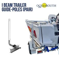 Oceansouth Galvanized Guide On Post Poles Pair for I Beam Trailer - Height 40