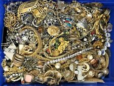 3 Lb Pounds Unsearched Huge Lot Jewelry Vintage Now Junk Art Craft Treasure Fun picture