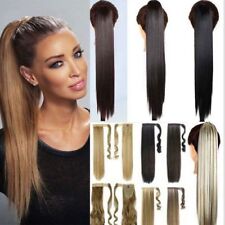 US Real Thick Hair Wrap Around Ponytail 1Pc Clip In Pony Tail as human Extension picture