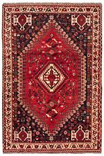 Vintage Geometric Hand-Knotted Carpet 5'3