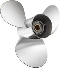 11 3/8 x 12 Stainless Steel Boat Propeller For Yamaha Outboard 40-60 HP 13 Tooth picture