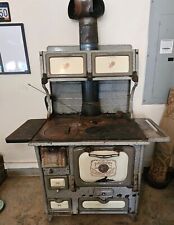 Antique Home Comfort wood burning cook stove Wrought Iron Range Company picture