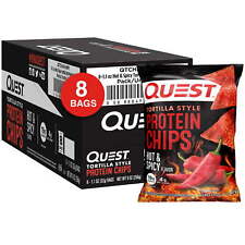 Quest Tortilla Style Protein Chips, Hot & Spicy Flavor, 8 Count picture