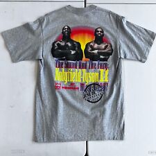Vintage Holyfield Tyson II 90s Fight Boxing MGM Grand T-Shirt L New picture