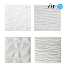 Art 3d 3D Wall Panels Home Decor TV Background Board,19.7x19.7 ,12Pcs,32 SF picture
