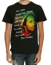 Bob Marley BEING STRONG QUOTE T-Shirt NEW 100% Authentic & Official picture